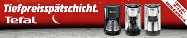 Tiefpreisspätschicht bei Media Markt - günstige Kaffeemaschinen