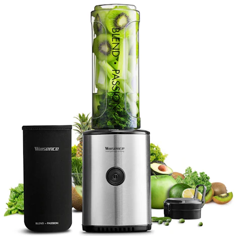 Smoothie Mixer, 300 Watts, Lebensmittelklingen aus Rostfreiem Stah