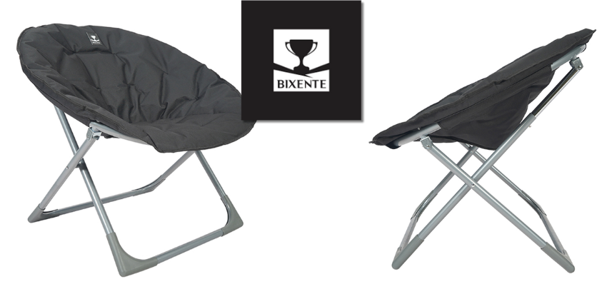 BIXENTE Lounge Klappsessel für 39€ - faltbar, gepolstert, schwarz