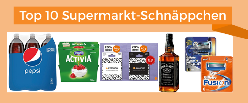 Top 10 Supermarkt-Schnäppchen der KW 45 - z.B. Zalando-Gutscheine mit 20% Rabatt