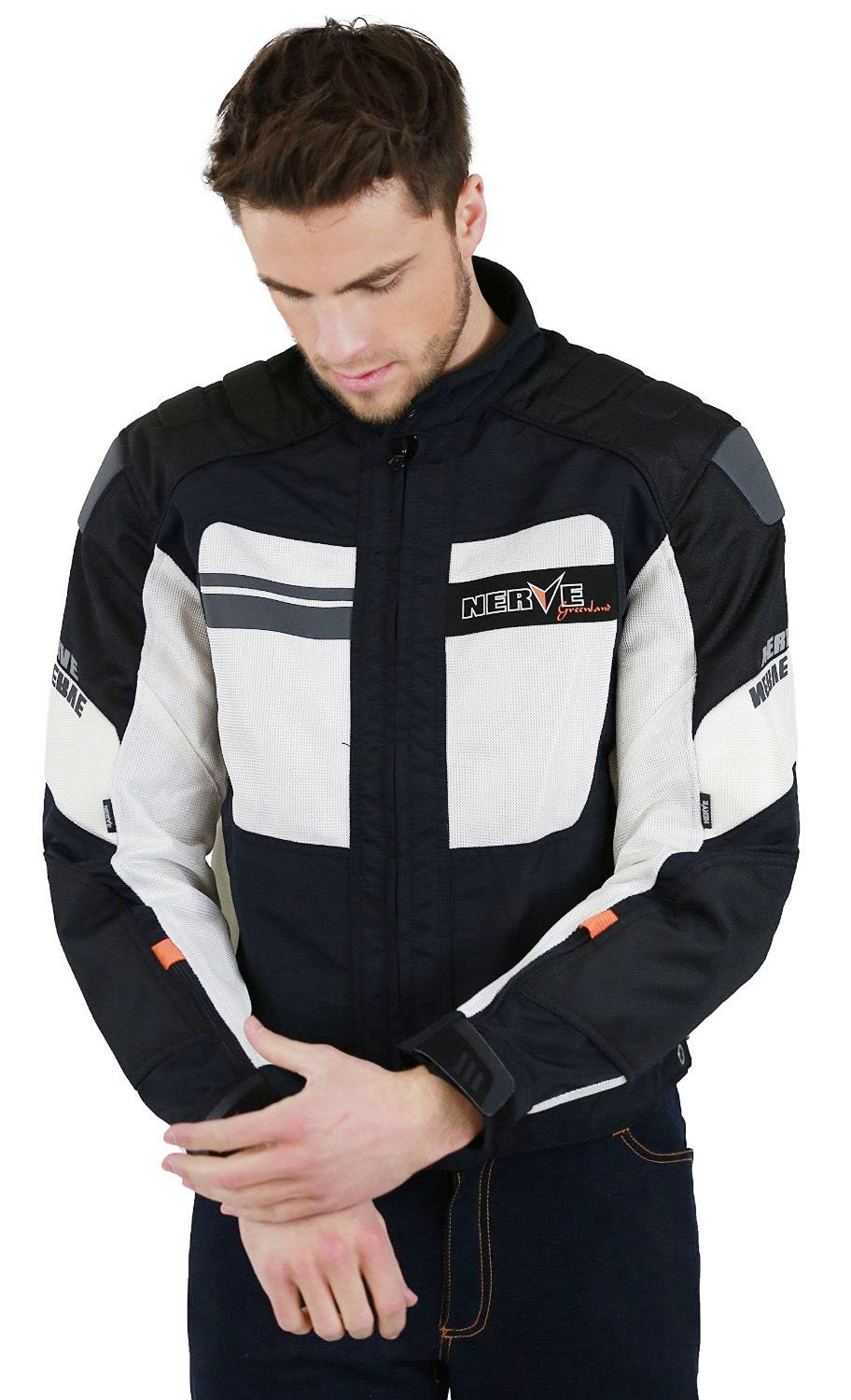 Nerve Greenland Jacke, Schwarz/Weiß, L