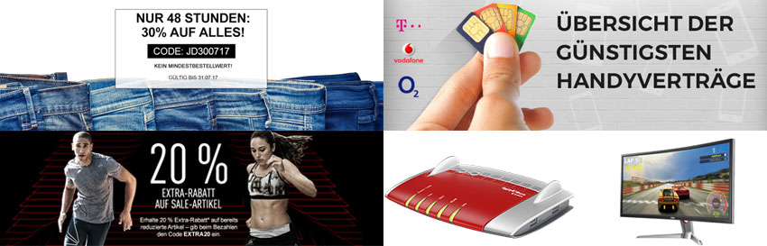 Highlight-Angebote: Die besten Schnäppchen am 30.07.2017