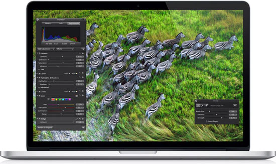 Apple MacBook Pro 13″ Retina für 1301€ - 13,3" Notebook mit 2560x1600 Pixeln Auflösung
