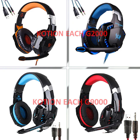 KOTION EACH Over-ear Kopfhörer Stereo Gaming G2000 & G9000