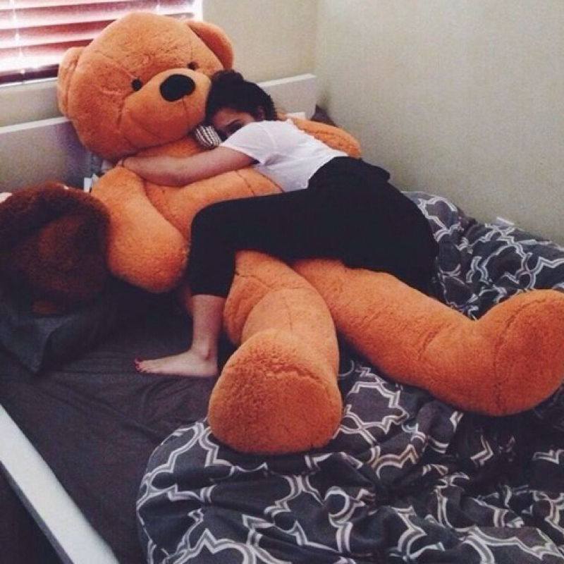 XXL Teddybär (100cm) in weiß oder braun 19,95€