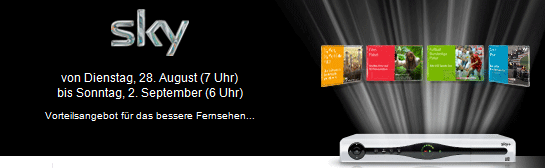 Sky komplett inkl. HD, Sky Go und Festplattenreceiver für 33,90€ monatlich - ab Dienstag bei vente-privee (Update 4: nun ohne Versandkosten)