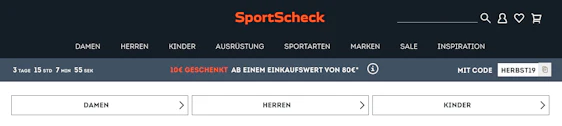 SportScheck 10% ab 80€