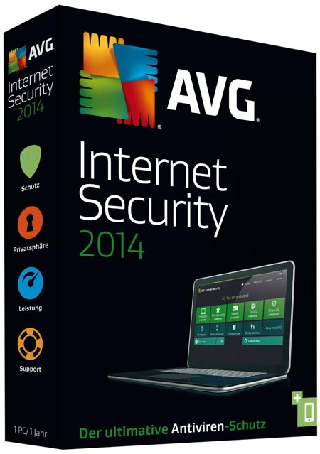 1 Jahr AVG Internet Security &amp; AntiVirus Pro 2014 gratis