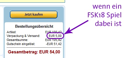 3 Games für 49€ bei Amazon