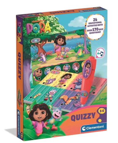 Clementoni E-Lektor Quiz Basic Dora - Lernspiel mit über 200 Fragen & elektronischem Stift ab 3 Jahren für 4,70€(statt 11,99€)