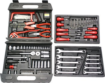 Famex TS 125 - Universal-Werkzeugkoffer mit 156 Teilen für 43€