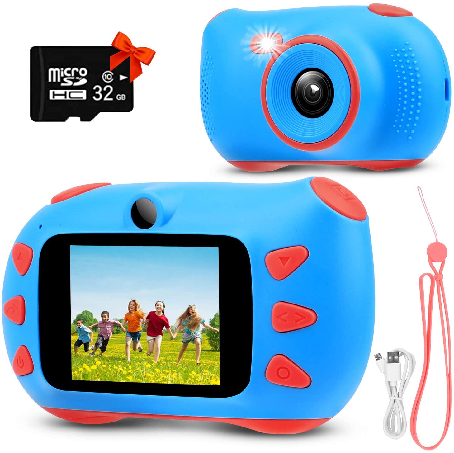 Rumia Digital-Kinderkamera mit Display, 20 MP &amp; 32GB Karte für 23,93€ (statt 38€)