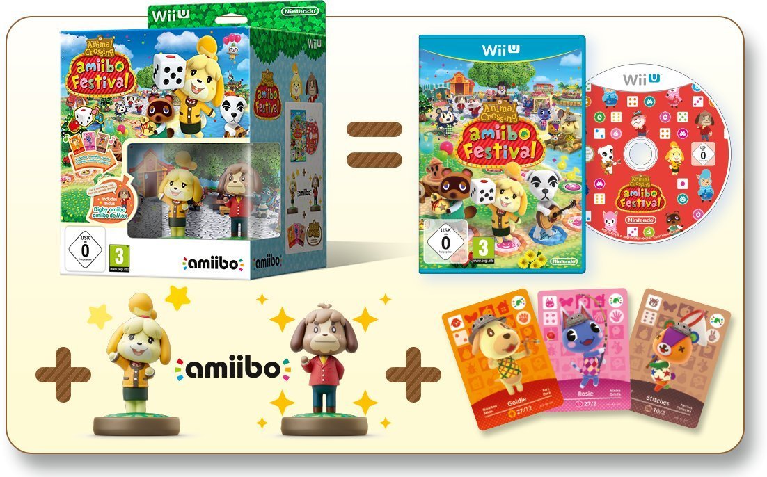 Animal Crossing: amiibo Festival inkl. Figuren und Karten [Nintendo Wii U] für 15€