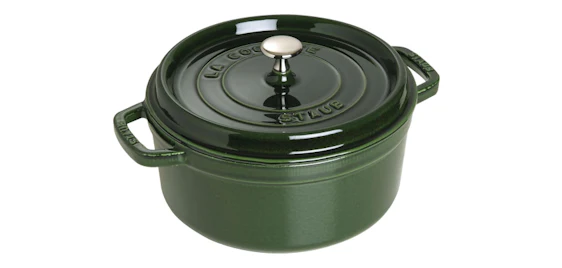 Idealo BESTPREIS! 🤩 STAUB Cocotte nur 168€ – der französische Klassiker für anspruchsvolle Hobbyköche 🫕✨ (Basilikum-Grün)