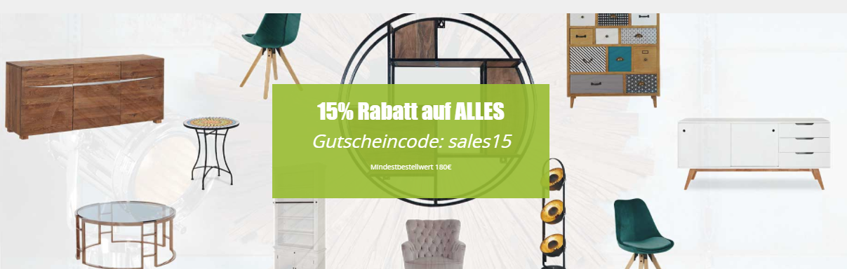 15% auf Alles bei Homy