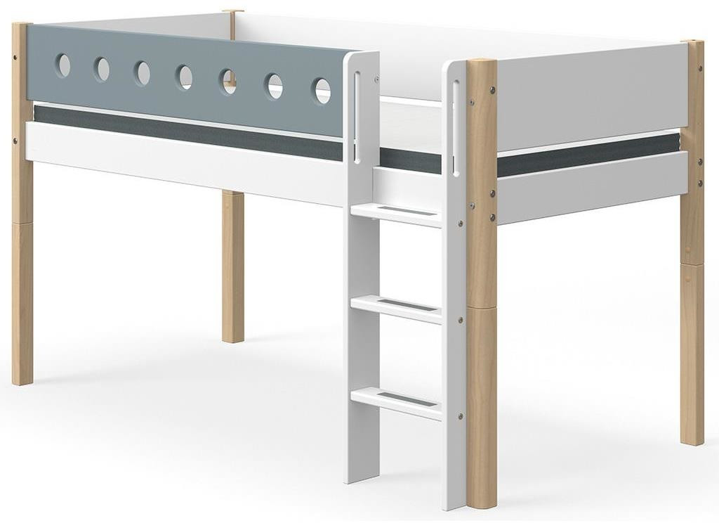 23% auf Flexa White Halbhohes Bett weiß/natur/blau (80-17309-42) sparen