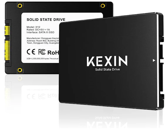 KEXIN 2,5" SATA III interne SSD 128 GB– Bis zu 450 MB/s Lese- und 330 MB/s Schreibgeschwindigkeit, High-Speed-SSD für Laptop und Desktop-PC