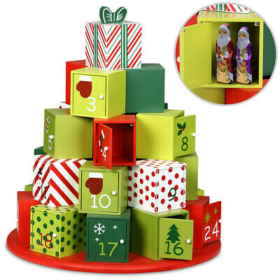 XL Adventskalender zum Befüllen aus Holz