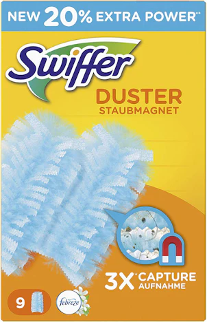 Amazon Prime- Swiffer Staubmagnet Tücher Nachfüllpackung (mit Febreze-Duft) 6 x 9 St