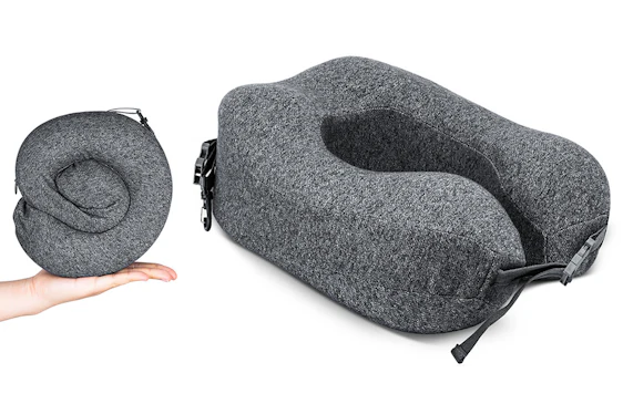 Memory Foam Nackenkissen in GRAU / BLAU für 13,29€ (statt 19€)