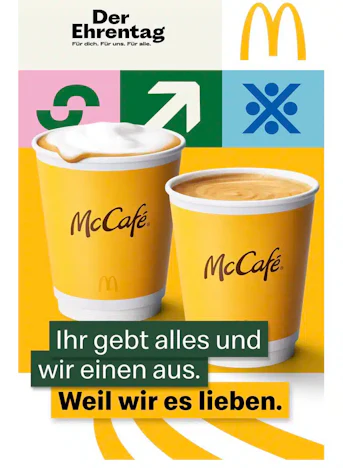 gratis Kaffee oder Cappuccino bei McDonald’s für ehrenamtliche Aktivitäten