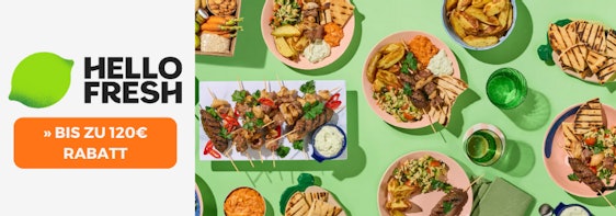Bis zu 120€ Rabatt bei HelloFresh 🥘 Auf 9 Kochboxen, flexibel pausier- & kündbar