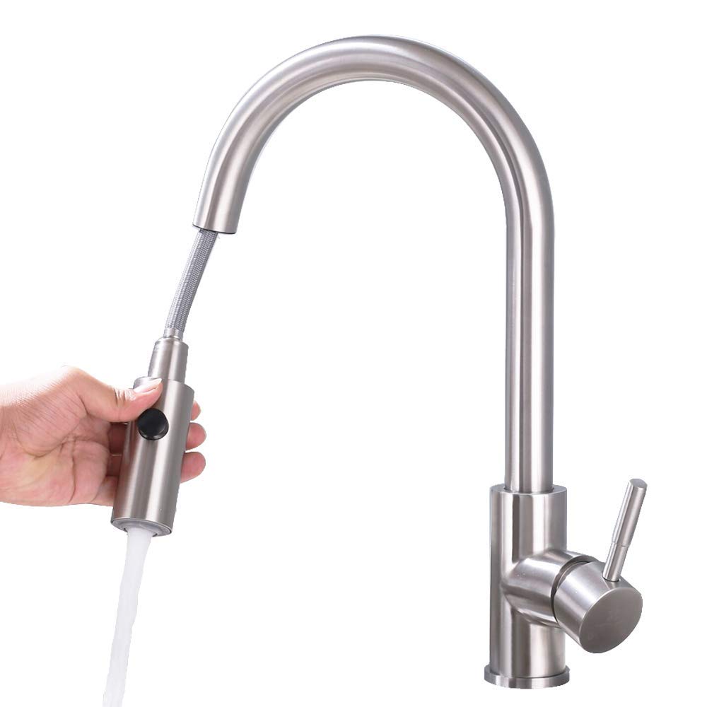 2-Strahlen Einhebel-Spültischarmatur herausziehbar Wasserhahn