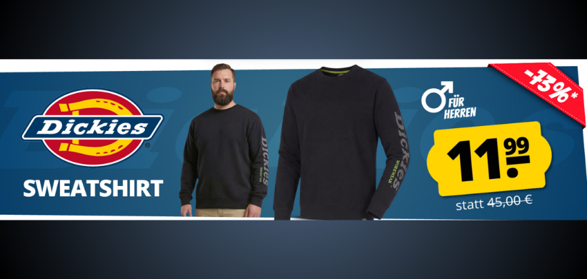 Dickies Okemo GPX Sweatshirt für 16€ 👕 Stylischer Look zum Bestpreis!