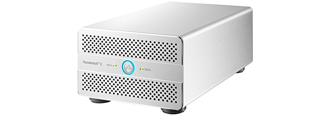 Akitio Thunder3 Duo Pro 180€ - 3,5/2,5 2-fach Raid-Gehäuse