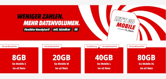 Die neuen Let’s Go Mobile-Tarife: Monatlich kündbar und schon ab 5,99 Euro pro Monat