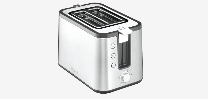 Krups KH442D Control Line 850W für 40€ - Premium-Toaster mit Hebelfunktion &amp; Brötchenaufsatz