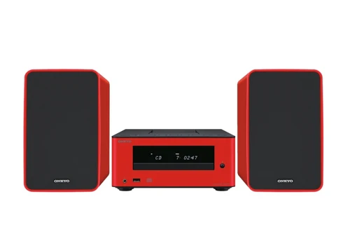 ONKYO Mini-Stereoanlage CS-255 in rot für 139€