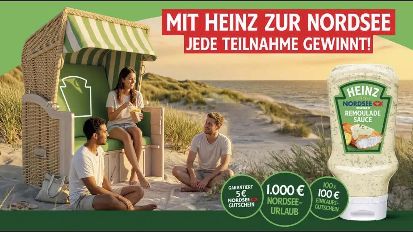 Heinz Remolade x Nordsee Gewinnspiel – min. 5 € NORDSEE-Gutschein garantiert plus Chance auf weitere Gewinne