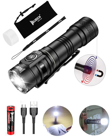 Wuben E05 LED EDC Taschenlampe mit Magnetfuß & 900 Lumen für 25,79€ (statt 42.99€)