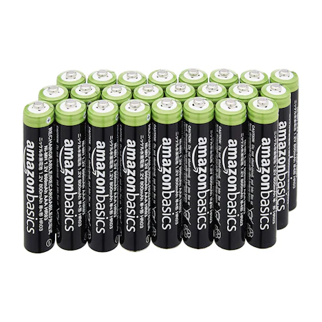 AmazonBasics – wiederaufladbare AAA-Batterien (24er-Pack) für 8,39 EUR