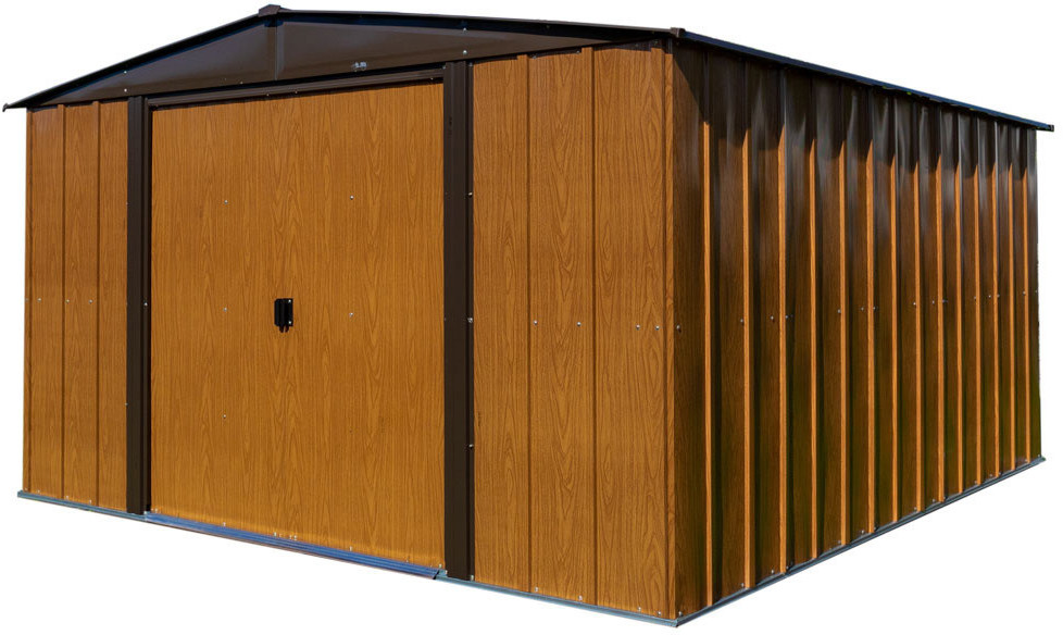 Spacemaker Woodlake für 575€ - Metallgerätehaus mit einem Außenmaß von 313 x 185 x 370 cm