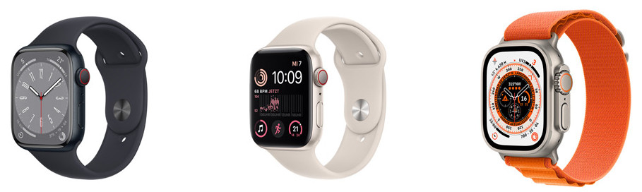 Apple Watch Ultra, Series 8 &amp; SE (2. Gen.) » Der Akku macht den Unterschied