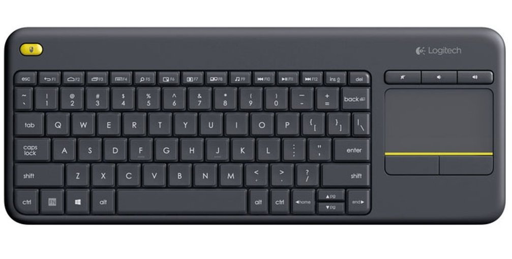 Logitech K400 Plus Touch Wireless Tastatur schwarz für 18,99 EUR inkl. VSK [Prime Only]