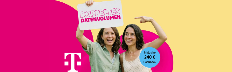 Telekom Doppeltes Datenvolumen