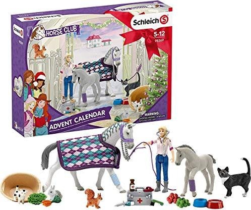 Schleich Horse Club Adventskalender 2020 (98269) für 22€ – Spielzeug-Adventskalender mit 2 Pferden & 4 Spielfiguren, B-Ware