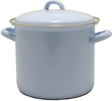 Riess Topf mit Chromrand 18 cm blau 21% günstiger