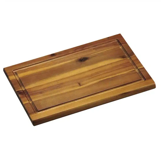 KESPER Schneidbrett mit Saftrille, Maße: 32 x 21 x 1, 5 cm in braun für 4,87€(statt 8,99€)