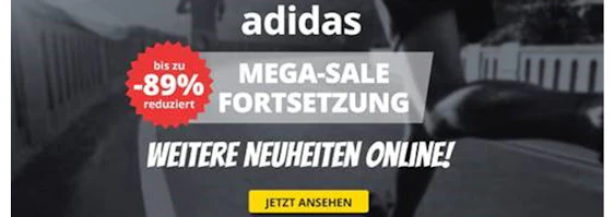 Adidas Mega Sale bei SportSpar- z. B. Adidas Tubular X Primeknit für 58€