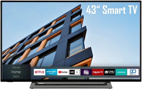 49,01€ auf Toshiba Full-HD-Fernseher 43LL3C63DAY sparen
