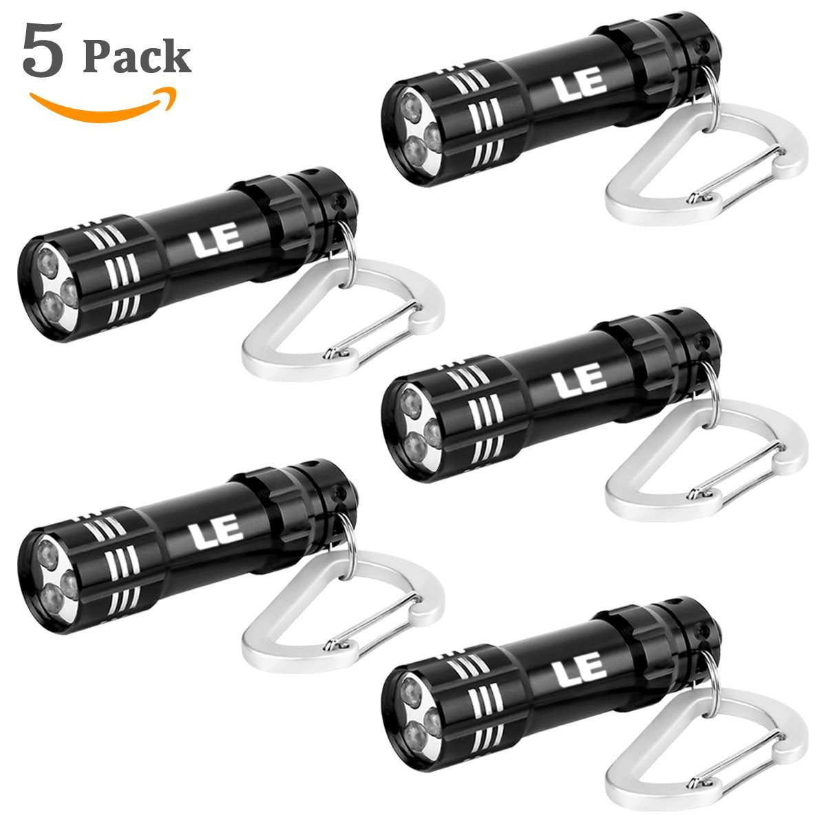 [Amazon Prime] 5er Pack LED Schlüsselanhänger Taschenlampe für 8,99€