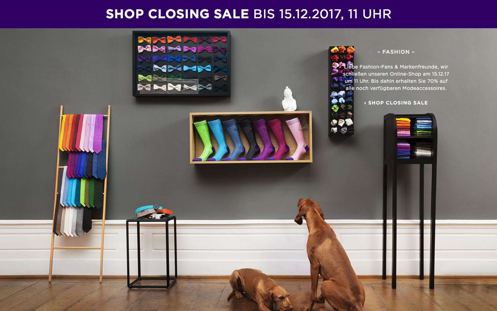 70% auf alle Modeaccessoires: Shop Closing Sale bei SIEGER