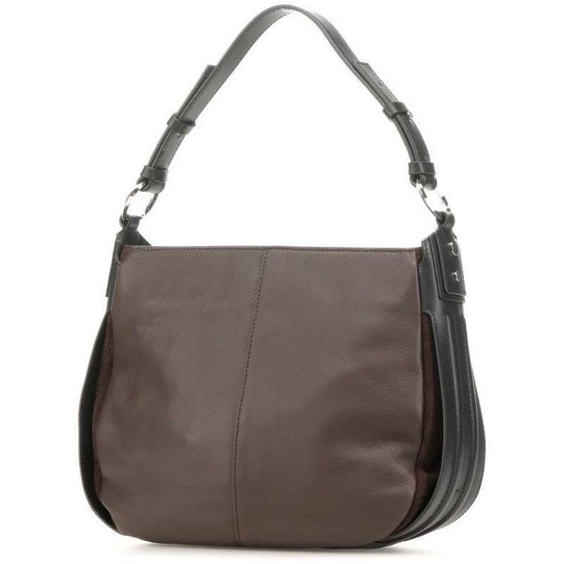 Liebeskind Double Pipe Suede Hobo Bag S Dark Brown mit 30% Rabatt