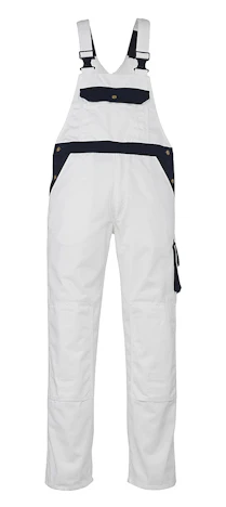 Mascot Milano Bib und Brace Latzhose 82C42, weiß / marine, 00969-430-61