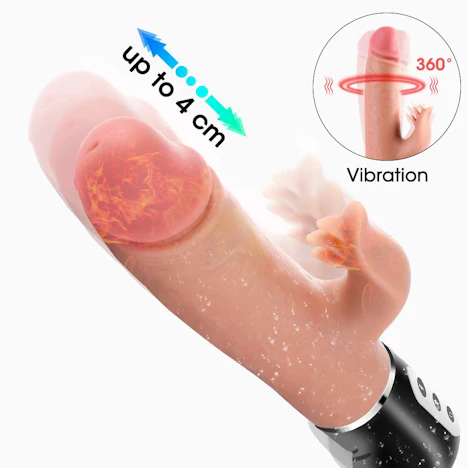 Für SIE: Vibrator mit Heizfunktion + Stoßfunktion - 7 Frequenzen