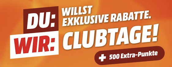 Media Markt-Clubtage mit 500 Extra-Punkten 🤩 - Preischeck der besten Angebote, z.B.: JBL Vibe 300 für 58€